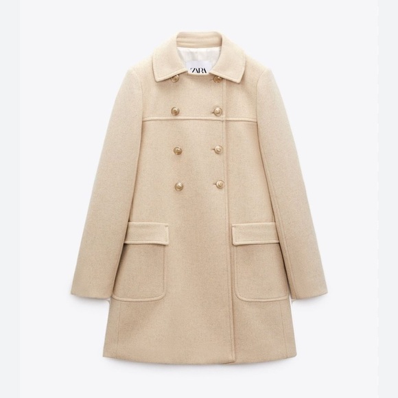 Zara Jackets & Blazers - Beige Zara Coat